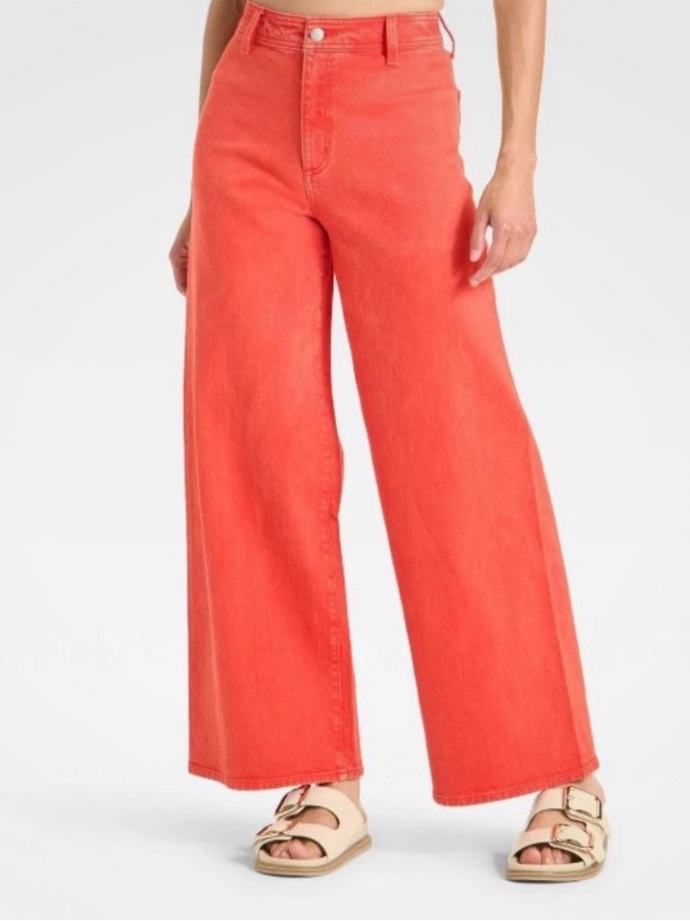 Universal Threads Red Sailor Wide Leg Ankle Jeans size 4